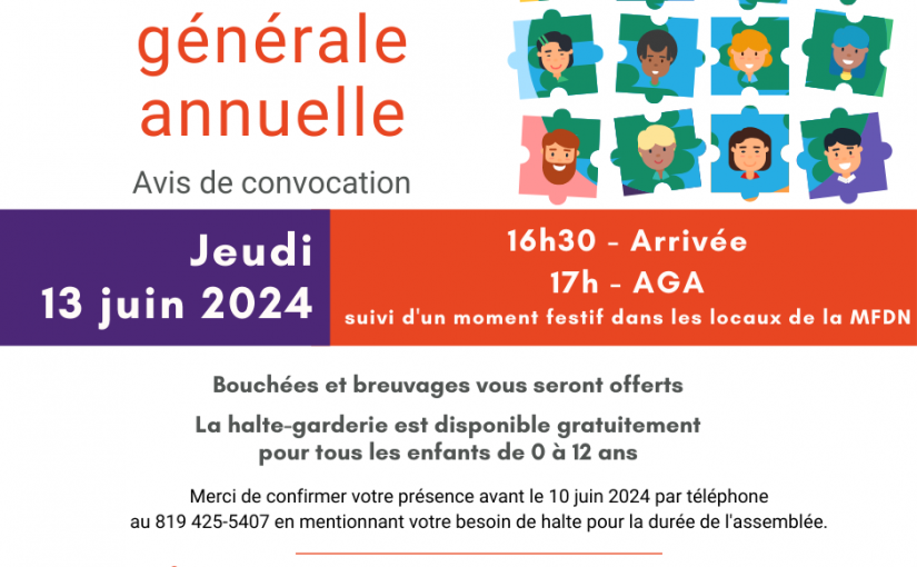AGA 2024 – Invitation aux membres